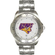 University of Northern Iowa Panthers wrist watch : Northern Iowa Panthers Men's Gameday Sport Watch with Stainless Steel Band