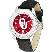 University of Oklahoma Sooners Men's Leather Wristwatch