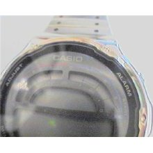 Unusual Casio Alarm Chronograph Lcd Watch