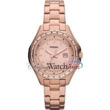 Used Pre Owned Fossil Am4398 Watch Dylan Ladies Quartz Movement 33mm Case Used