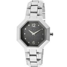 Versus Watch Al16sbq909-a099 Women's Labyrinth Black/light Silver Dial