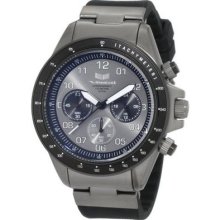 Vestal Men's Zr2cs02 Zr2 Chronograph Watch - Gunmetal Case Black Rubber Band