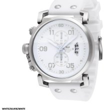 Vestal USS Observer Chrono Watch - White/Silver/White OBCS003