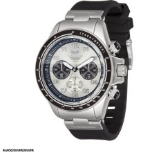 Vestal ZR-2 Rubber Watch - Black/Silver/Silver ZR2CS01