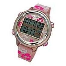 VibraLITE 12 Vibrating Watch with Pink Flower Band