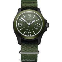 Victorinox Mens Original Watch 241514 Green Aluminum