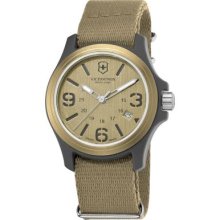 Victorinox Swiss Army Men's Swiss Made Quartz Brown Strap Watch