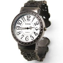 Vintage Bangle Watch-white