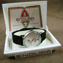 Vintage Endura Men's Digital Jump Swiss Watch