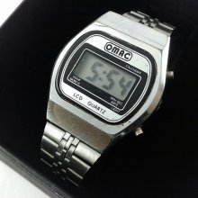 Vintage Lcd Electronic Wrist Watch By Omac