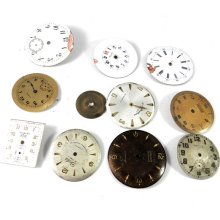 Vintage Pocket Watch Dials Faces Metallic Steampunk Supplies Watch Parts DIY Steampunk Supplies - 210
