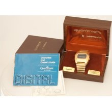 Vintage Westclox Quartzmatic Lcd Digital Watch - Inner/outer Boxes And Manual -