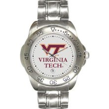 Virginia Tech Hokies Men's Sport ''Game Day Steel'' Watch Sun Time