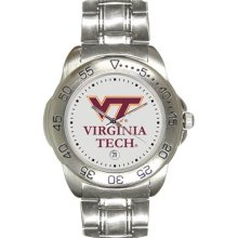 VT Hokie wrist watch : Virginia Tech Hokies Men's Gameday Sport Watch with Stainless Steel Band