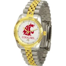 Washington State Cougars Mens Steel Executive Watch