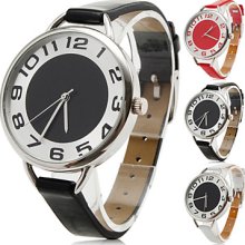 Watchband Women's Fine Style PU Analog Quartz Wrist Watch (Assorted Colors)