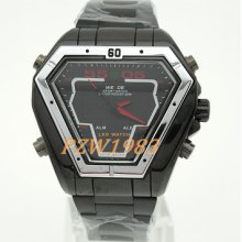 Weide Red Needles S/steel Pop Quartz Digital Sport Men Watch Gift