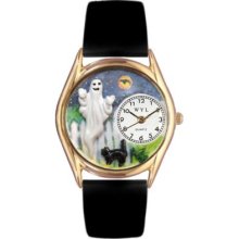 Whimsical Watch Kid's Halloween Ghost Quartz Leather Strap Watch