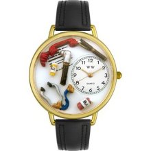 Whimsical watches doctor gold watch - One Size