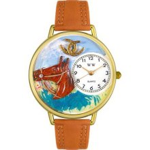 Whimsical watches horse head gold watch - One Size