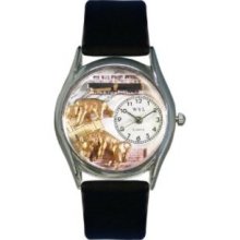 Whimsical Watches Women's S0620015 Stock Broker Black Leather