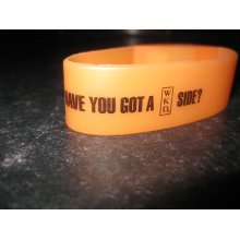 Wkd Digital Watch Wrist Band - Glow In Dark - Orange