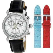 Women's Diamond Strap Chronograph White Dial