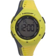 Women's Digital with Black and Yellow Rubber Strap ...