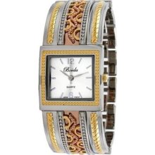 Women's Scarlett Ornate Vintage Bangle Watch in Tritone ...