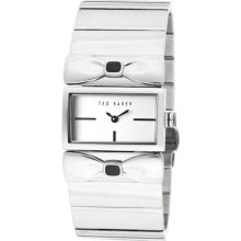 Women's Silver Dial Bow Design Stainless Steel ...