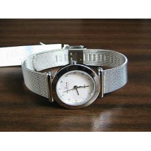 Women's skagen mesh watch with crystals 107sssd