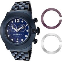 Women's So-Be Mood Chronograph Blue Dial Blue Ion Plated SS ...