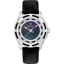 Women's Stainless Steel Quartz Wintermoor Black Mother Of Pearl Dial D