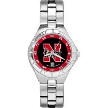 Womens University Of Nebraska Watch - Stainless Steel Pro II Sport