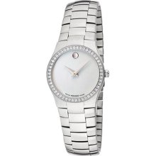 Women's White Diamond White MOP Dial Stainless Steel ...