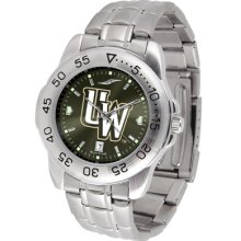 Wyoming Cowboys Sport AnoChrome Steel Band Men's Watch