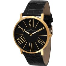 Yonger & Bresson Men's HCP 1465/01 City Yellow Gold Ion-Plated St ...