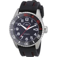Zeno Watch Basel Men's Automatic Watch Diver 6492-A1-17 With Leather Strap