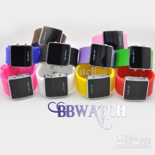 100pcs Selling Jelly Watch Silicone Wathces Led Digital Sports Wrist