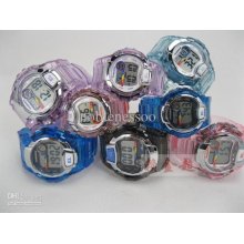 10pcs Box&papers Quartz Pasnew Waterproof Sport Watches Digital