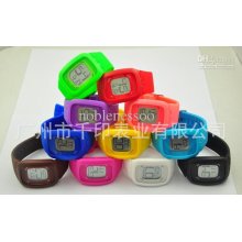 10pcs Touch Digital Unisex Watch Surs100 Quartz Colorful Candy Jelly