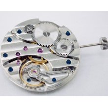 17 Jewels Blue Screw Balance Hand-winding Asian 6497 Movement With Decoration