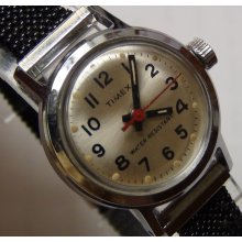 1970' Timex Ladies Silver Watch w/ Bracelet