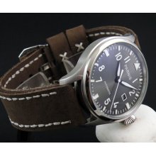 47mm Parnis Gray Dial Big Pilots Automatic Watch Illumination Sea Gull 2551 069