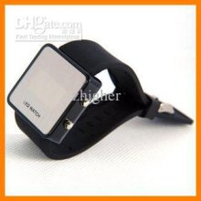 50 Pcs/lot Led Mirror Digital Rubber Bracelet Watch Multicolor Wh01-