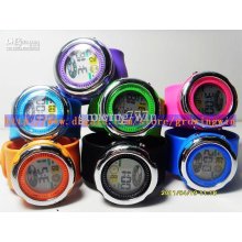 50pcs/lot Slap Snap Watch Silicone Band Cold Light Sport Watch Digit