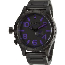 51-30 Watch - Men's All Black/Purple, One Size - E