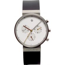 601 Jacob Jensen Mens Chronograph White Watch