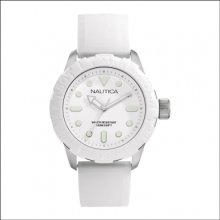 A09603G Nautica Mens NSR 100 White Watch