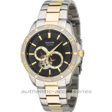 Accurist 21 Jewel Automatic Watch Gold Tone Mb911b & Boxed Srp Â£260